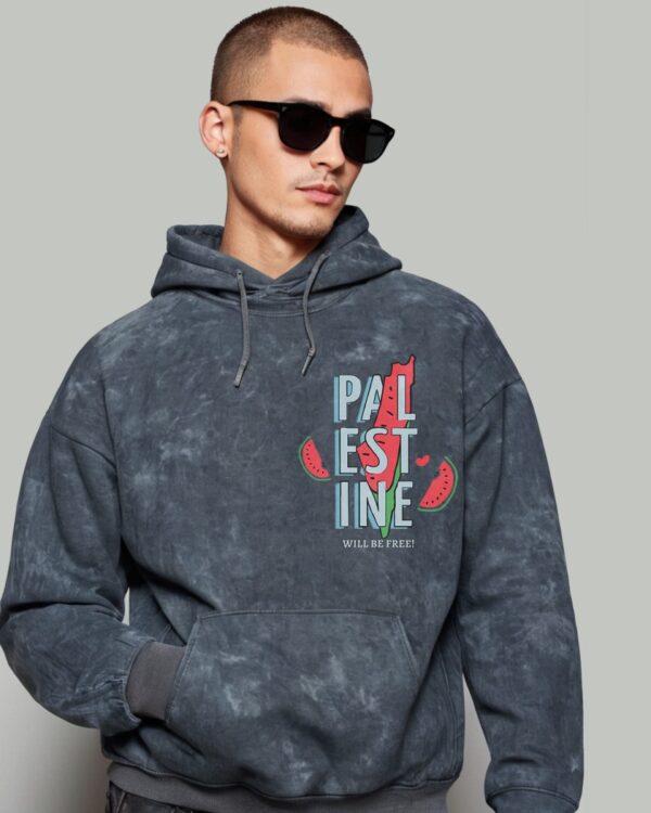 Palestine Acid Wash Hoodie - Image 4