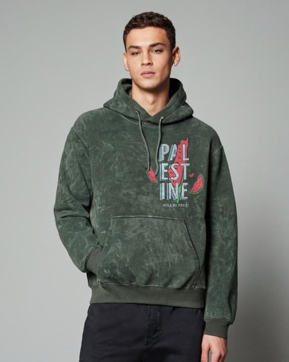 Palestine Acid Wash Hoodie - Image 2